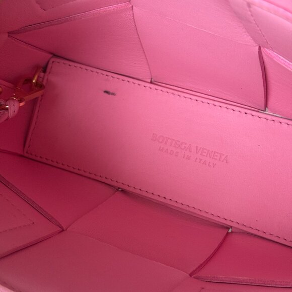 Bottega Veneta Pink Intrecciato Lambskin Candy Arco Tote - Picture 10 of 15